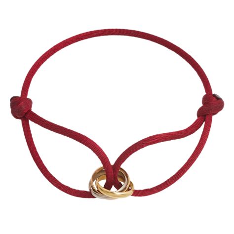 cartier trinity bracelet red string|trinity bracelet by cartier red.